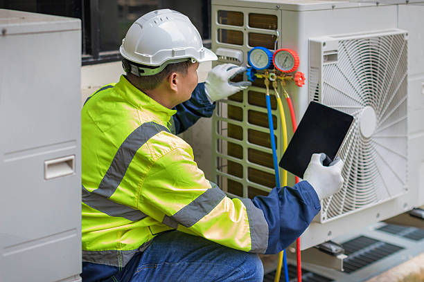 Professional Hvac technician working in Johnson, NY